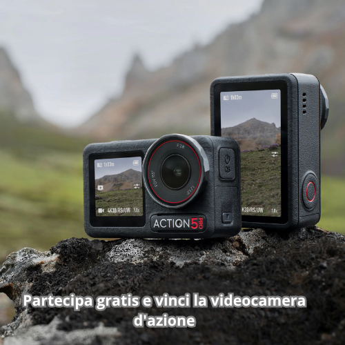 Vinci gratis una fotocamera Osmo Action 5 Pro