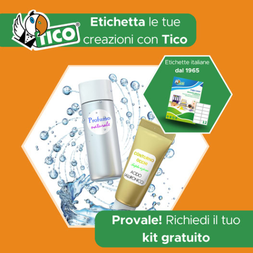 Kit Etichette Tico gratis in omaggio