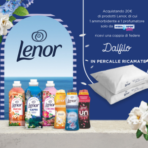 Lenor ammorbidente ti regala un set di federe