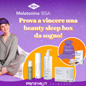 Partecipa gratis e vinci il kit di melatonina e cosmetici