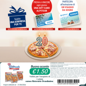 Coupon immediato da 1,50 € per la Pizza Ristorante Cameo