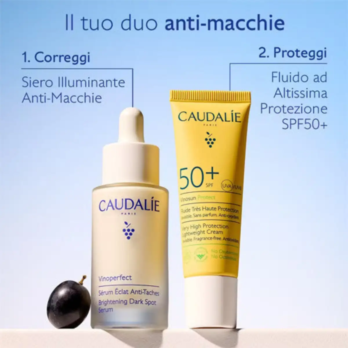 Diventa Tester ufficiale Caudalie: siero Vinoperfect + crema SPF 50 GRATIS